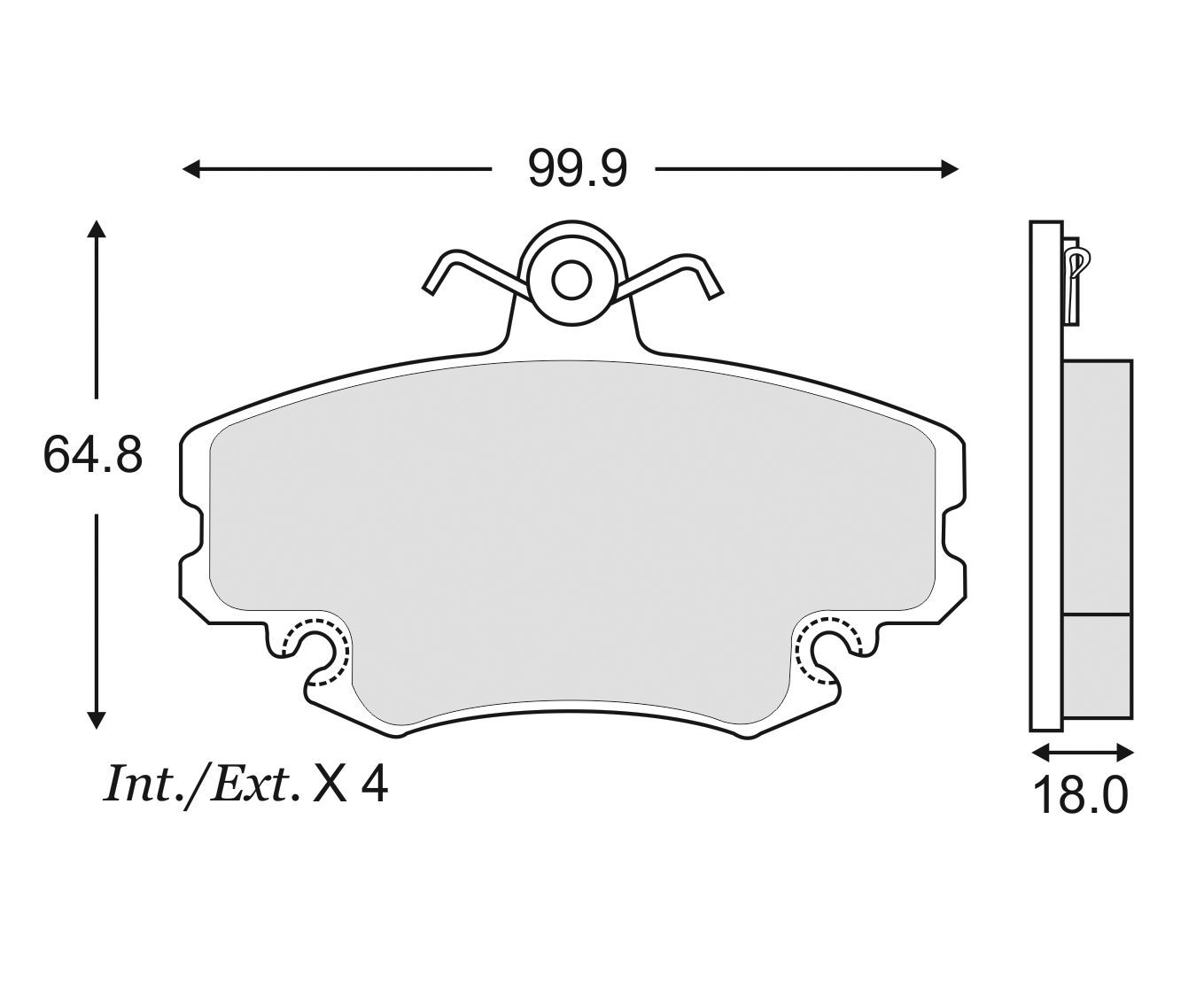 BALATA NISSAN APRIO PLATINA RENAULT CLIO 1.6L SANDERO STEPWAY